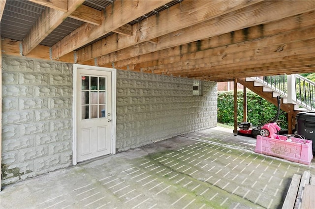 2600 Voelkel Ave, Beechview, PA 15216 - view of patio with stairway