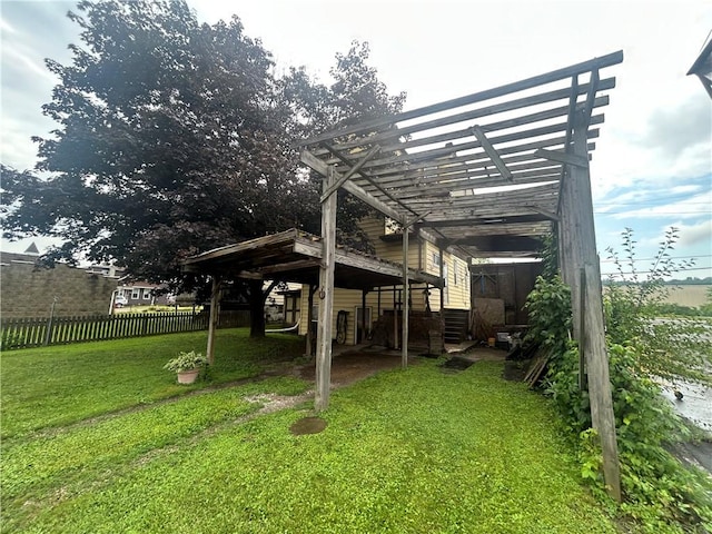 822 4th St, West Elizabeth, PA 15088 - view of yard with a pergola