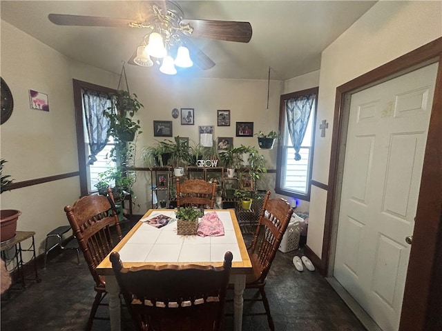 822 4th St, West Elizabeth, PA 15088 - dining space featuring ceiling fan