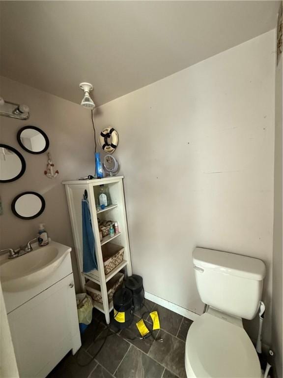 431 New York Ave, Rochester Twp, PA 15074 - half bath with vanity and tile patterned floors