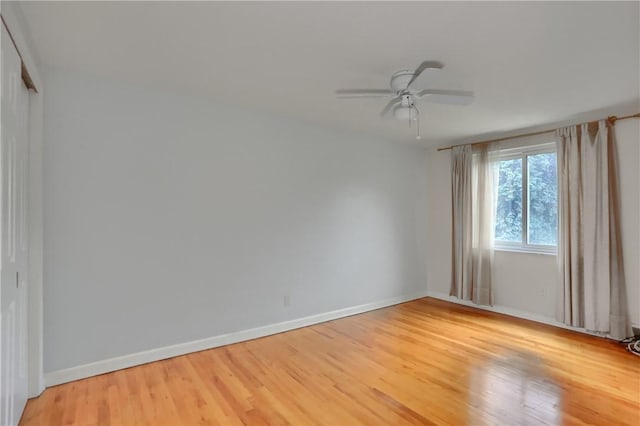 7034 Penn Ave, Point Breeze, PA 15208 - empty room with light wood-style floors and a ceiling fan