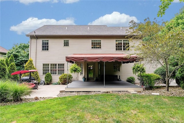 1044 Cross Creek Dr, South Union Twp, PA 15401 - rear view of house featuring a patio and a yard