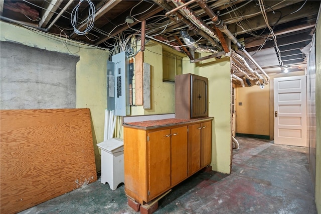 1302 Mount Royal Blvd, Shaler, PA 15223 - unfinished basement with electric panel