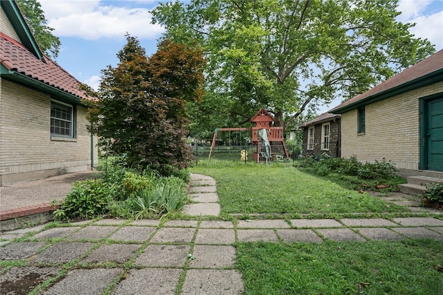 1302 Mount Royal Blvd, Shaler, PA 15223 - view of yard featuring a playground