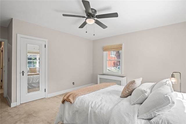1302 Mount Royal Blvd, Shaler, PA 15223 - bedroom featuring light colored carpet and ceiling fan
