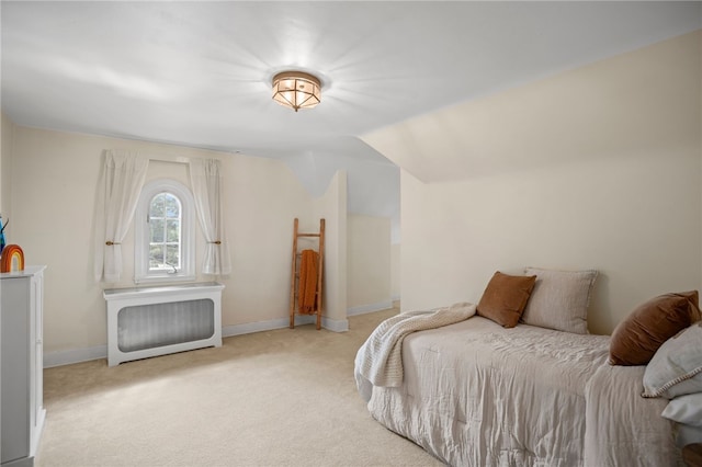 1302 Mount Royal Blvd, Shaler, PA 15223 - bedroom featuring carpet, lofted ceiling, and radiator