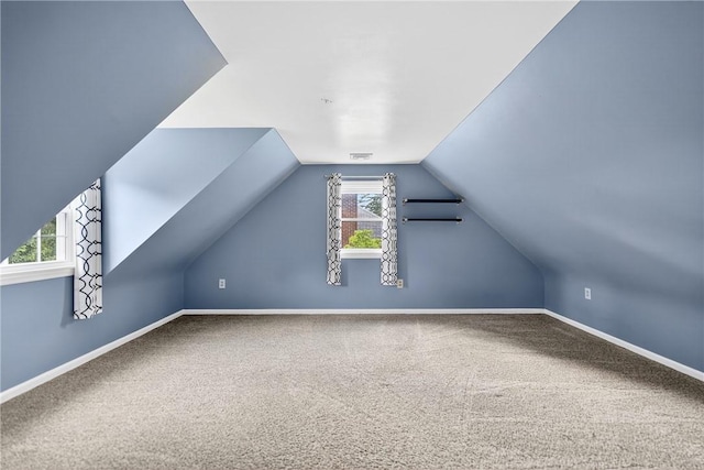 112 Oxford Pl, Saint Clair, PA 15241 - bonus room featuring carpet floors and vaulted ceiling
