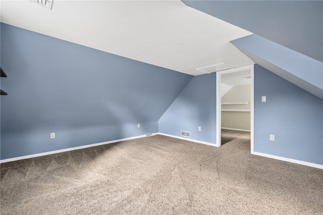 112 Oxford Pl, Saint Clair, PA 15241 - additional living space with carpet and lofted ceiling