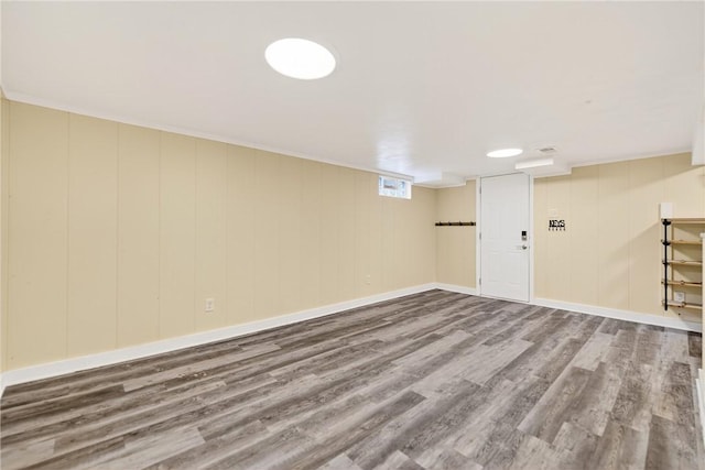 112 Oxford Pl, Saint Clair, PA 15241 - below grade area featuring wood finished floors