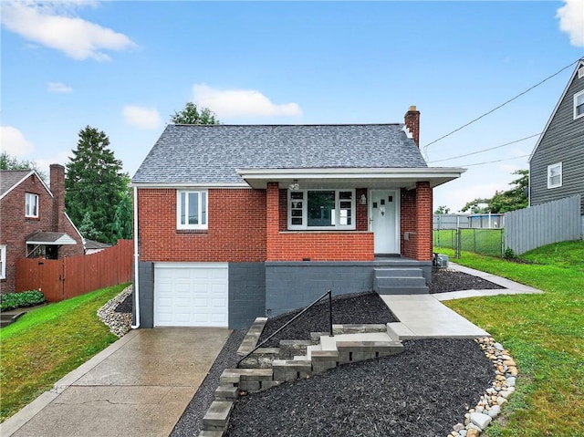 88 Pennsylvania Blvd, Monessen, PA 15062 - view of front of property featuring brick siding, driveway, a garage, and roof with shingles