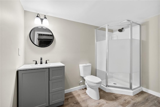 88 Pennsylvania Blvd, Monessen, PA 15062 - full bath with wood finished floors, a stall shower, and vanity