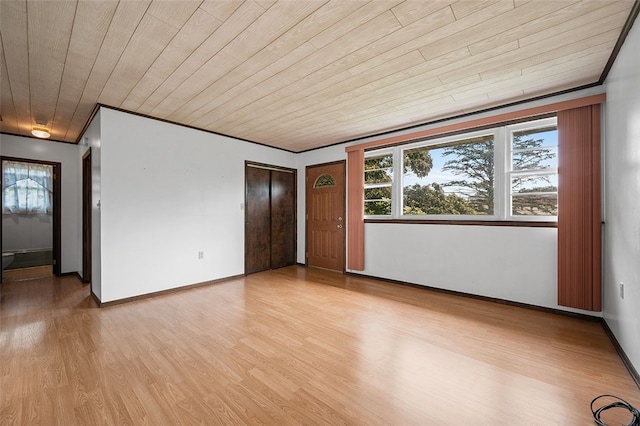115 Shippingport Rd, Aliquippa, PA 15001 - empty room featuring wood ceiling and light wood-type flooring