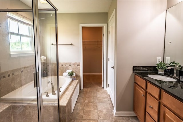 106 Kestler Dr, Pine Twp, PA 15090 - full bath featuring vanity, a bath, a shower stall, and a spacious closet