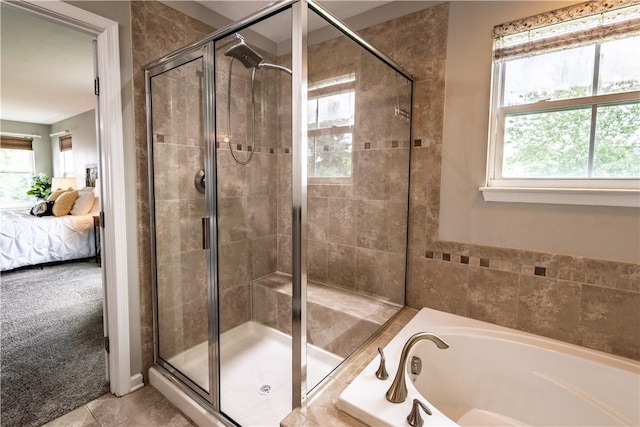 106 Kestler Dr, Pine Twp, PA 15090 - bathroom with ensuite bathroom, a bath, and a shower stall