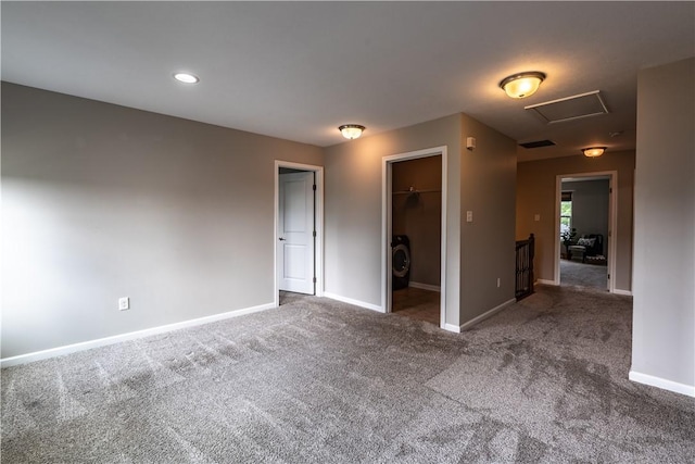 106 Kestler Dr, Pine Twp, PA 15090 - unfurnished room featuring carpet floors and attic access