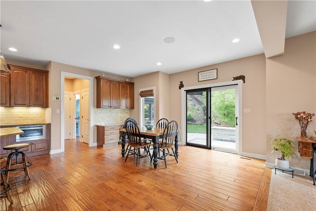 207 Tamarack Dr, Adams Twp, PA 16046 - dining room featuring light wood-style floors and recessed lighting