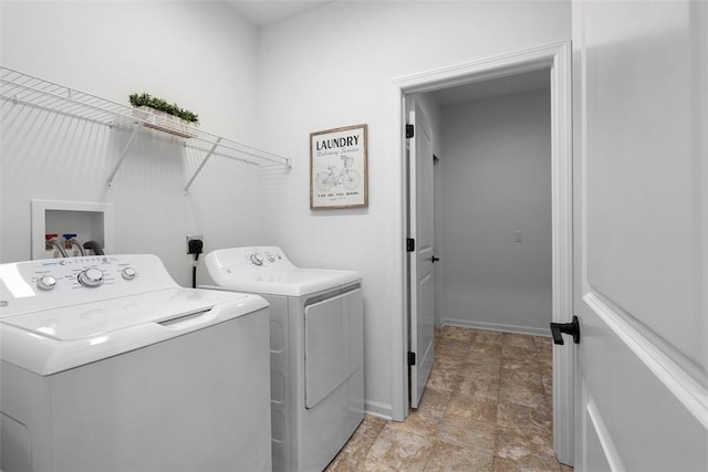 2034 Aiken Ct, Robinson Twp, PA 15136 - washroom with separate washer and dryer and stone finish floors