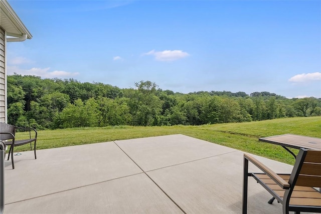 2034 Aiken Ct, Robinson Twp, PA 15136 - view of patio / terrace with a forest view