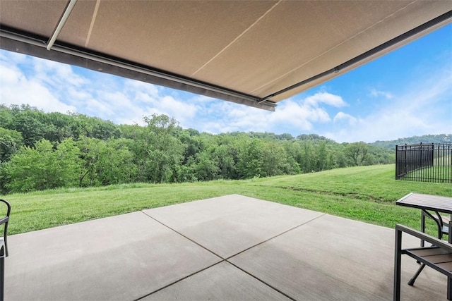 2034 Aiken Ct, Robinson Twp, PA 15136 - view of patio with a wooded view