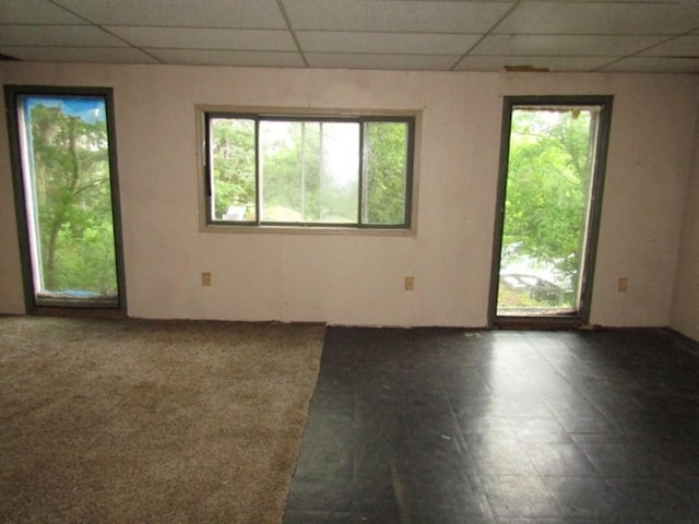 463 Georgetown Rd, South Beaver Twp, PA 16115 - spare room featuring plenty of natural light and a paneled ceiling
