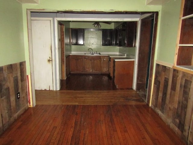 463 Georgetown Rd, South Beaver Twp, PA 16115 - hall with dark wood-type flooring