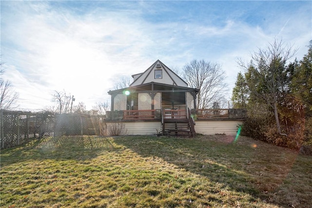 109 Maplewood Ave, Center Twp, PA 15001 - back of property with a deck and stairway