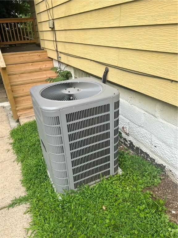 1735 Kimball Ave, New Kensington, PA 15068 - exterior view of a central air condition unit