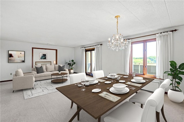 820 E Beau St Unit 6J, South Strabane, PA 15301 - dining area with carpet floors and a chandelier