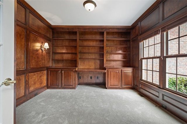 801 Huron Ct, Adams Twp, PA 15044 - unfurnished office with light carpet and built in features