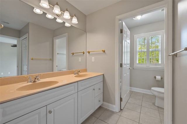 801 Huron Ct, Adams Twp, PA 15044 - full bath featuring double vanity and tile patterned floors