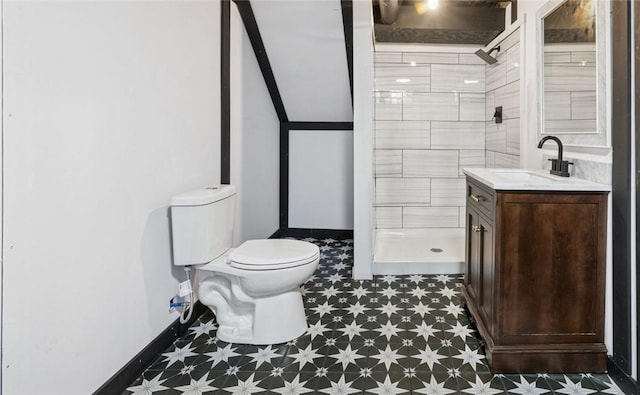 327 Charles Ave, New Kensington, PA 15068 - full bathroom with tile patterned floors, a shower stall, and vanity