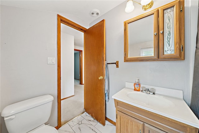 1541 Sugarloaf, Plum Boro, PA 15239 - bathroom featuring vanity and marble finish flooring