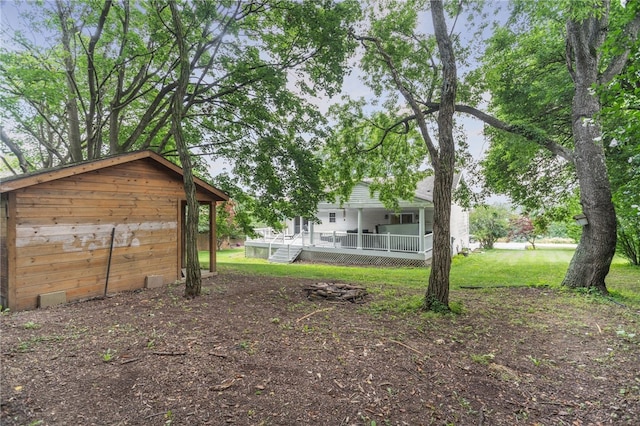 231 Loretta Dr, Monroeville, PA 15146 - view of green lawn with a deck