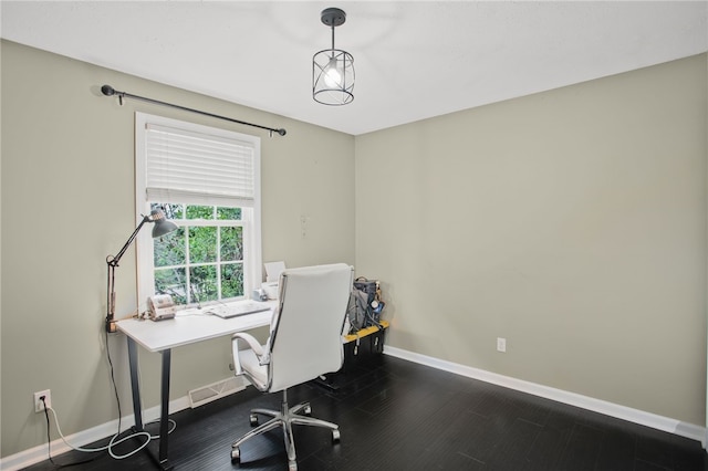 231 Loretta Dr, Monroeville, PA 15146 - home office featuring baseboards and dark wood-type flooring