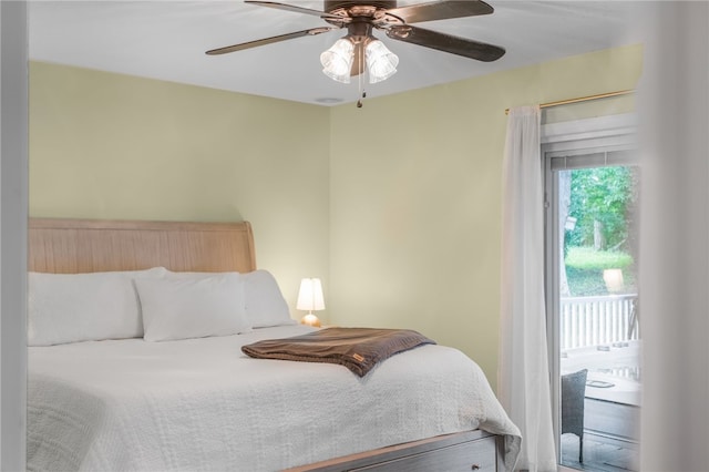 231 Loretta Dr, Monroeville, PA 15146 - bedroom featuring access to outside and a ceiling fan