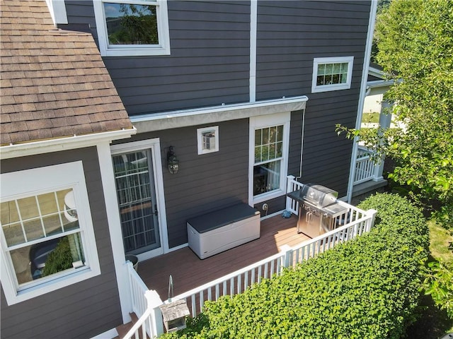 1 Riverfront St, Oakmont, PA 15139 - deck featuring a grill