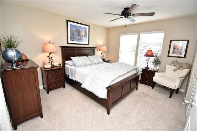 121 Sedeca Dr, North Strabane, PA 15317 - bedroom with light colored carpet and a ceiling fan
