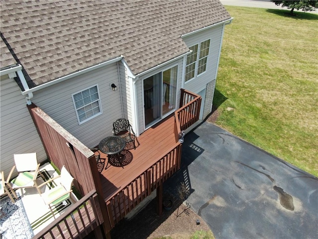 121 Sedeca Dr, North Strabane, PA 15317 - wooden terrace with a yard