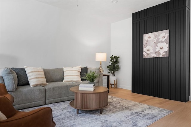 5110 Duncan St, Lawrenceville, PA 15201 - living room featuring wood finished floors and baseboards