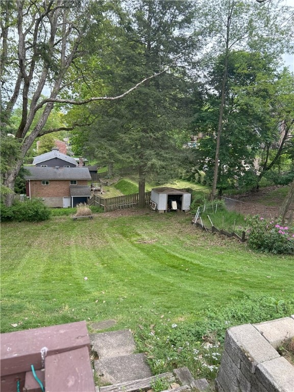 122 Church Ave, Shaler, PA 15116 - view of grassy yard featuring a storage unit