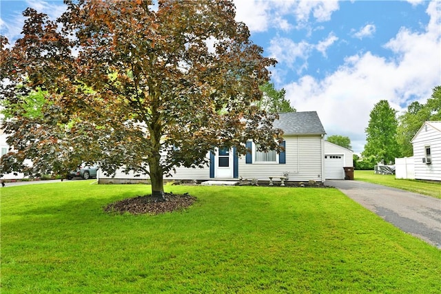 114 10th St, Pymatuning Twp, PA 16125 - view of front of house with a front yard and a shingled roof