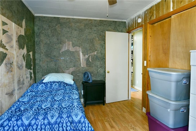 114 10th St, Pymatuning Twp, PA 16125 - bedroom with crown molding and wood finished floors