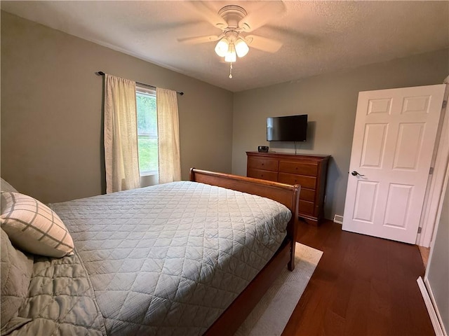 180 Beale Rd, Buffalo Twp, PA 16055 - bedroom with dark wood-type flooring and a ceiling fan
