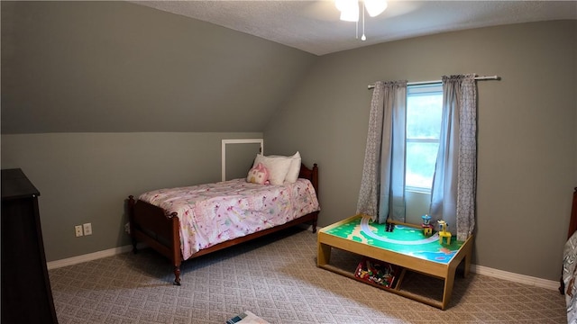 180 Beale Rd, Buffalo Twp, PA 16055 - bedroom featuring lofted ceiling and ceiling fan