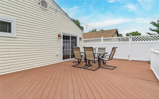 2514 Oakwood Rd, Shaler, PA 15116 - wooden terrace featuring outdoor dining space