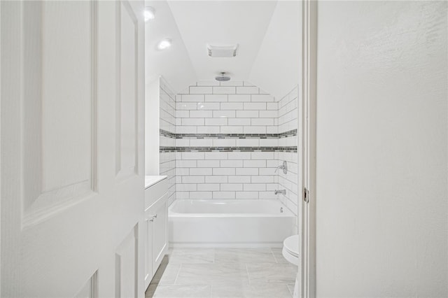 1611 Guffey Rd, North Huntingdon, PA 15642 - bathroom with a combined bath / shower with rainfall shower and marble finish floors