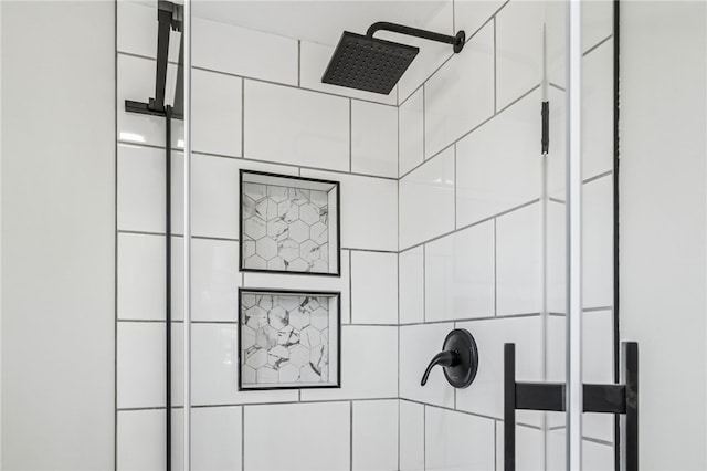 1611 Guffey Rd, North Huntingdon, PA 15642 - bathroom view of a tile shower and a package area