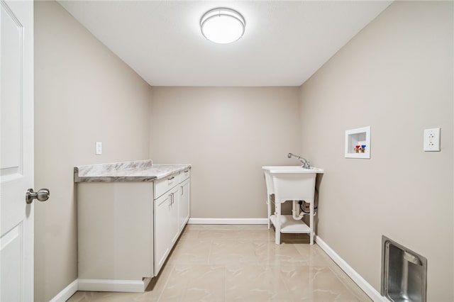 1611 Guffey Rd, North Huntingdon, PA 15642 - washroom with hookup for a washing machine and cabinet space