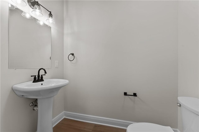 2215 Lebanon Dr, Elizabeth Twp/Boro, PA 15135 - half bath with toilet and wood finished floors