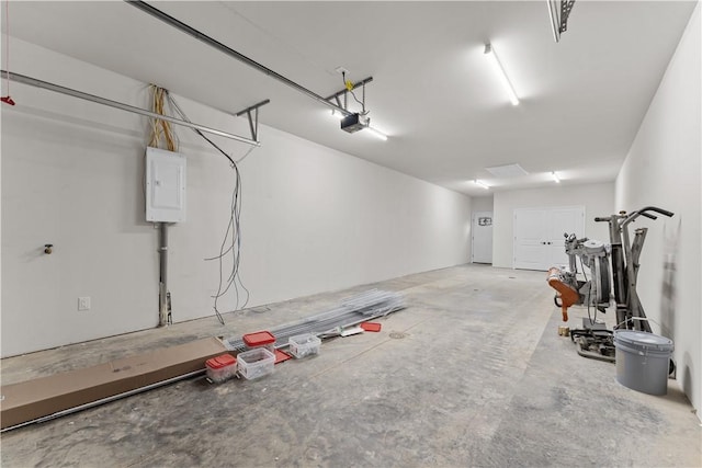 2215 Lebanon Dr, Elizabeth Twp/Boro, PA 15135 - garage with electric panel and a garage door opener